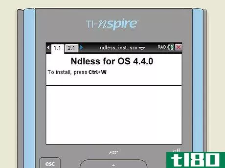 Image titled Install Ndless on a TI‐Nspire Step 12
