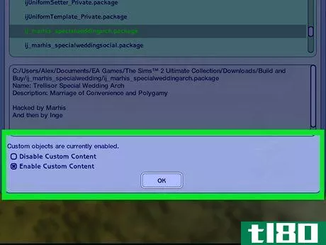 Image titled Sims 2 Enable Custom Content