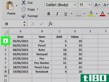 Image titled Insert Rows in Excel Using a Shortcut on PC or Mac Step 10