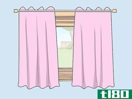 Image titled Hang Curtains over Vertical Blinds Step 9