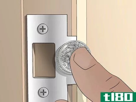 Image titled Hold a Door Open with a Coin Step 8
