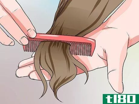 Image titled Comb Long Hair Step 8