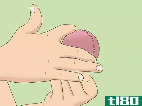 Image titled Grip the Ball to Bowl Offspin Step 3