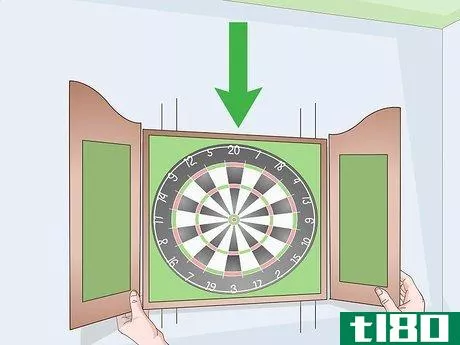 Image titled Hang a Dartboard Cabinet Step 8