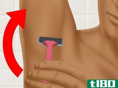 Image titled Have a Smooth Underarm Shave Step 7