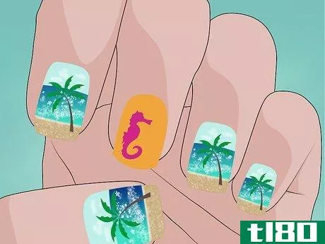 Image titled Give Yourself a Beach Inspired Manicure Step 12
