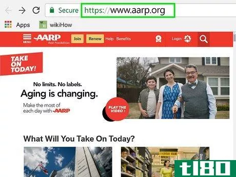 Image titled Join AARP Step 1