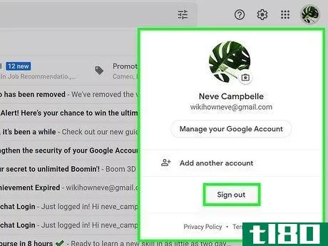 Image titled Log Out of Gmail Step 3