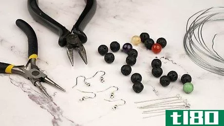 如何做珠耳环(make bead earrings)