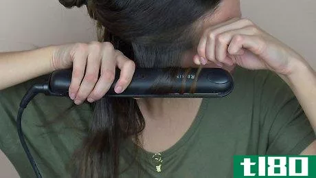 Image titled Make Beach Waves in Your Hair With a Flat Iron Step 22