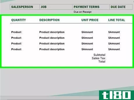 Image titled Make Invoices in Word Step 14