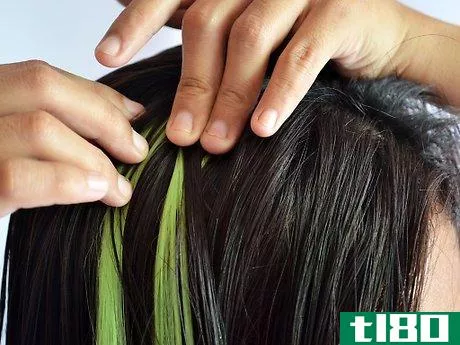 Image titled Make Clip on Hair Streaks Step 8