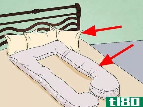 Image titled Lie Down in Bed During Pregnancy Step 1