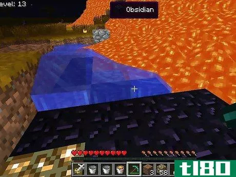 Image titled Make Obsidian in Minecraft Step 11