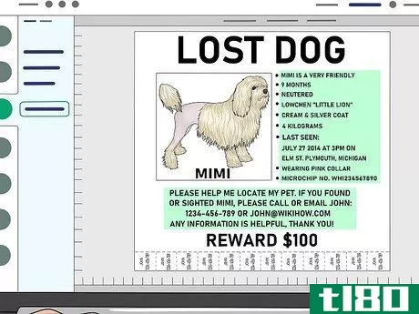 Image titled Make Lost Pet Signs Step 12