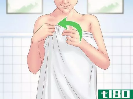 Image titled Make a Body Wrap Towel After a Shower Step 5