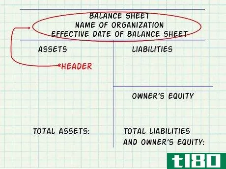 Image titled Make a Balance Sheet for Accounting Step 3