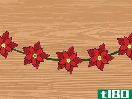 Image titled Make a Poinsettia Garland Step 25