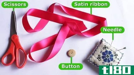 Image titled Make Satin Ribbon Flowers Step 1