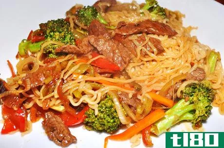 Image titled Mmm...beef noodle stir fry
