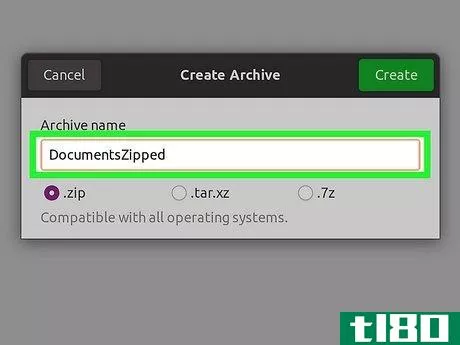 Image titled Make a Zip File in Linux Step 10