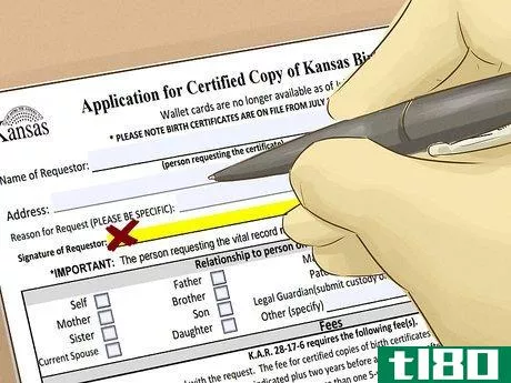 Image titled Obtain a Copy of Your Birth Certificate in Kansas Step 3