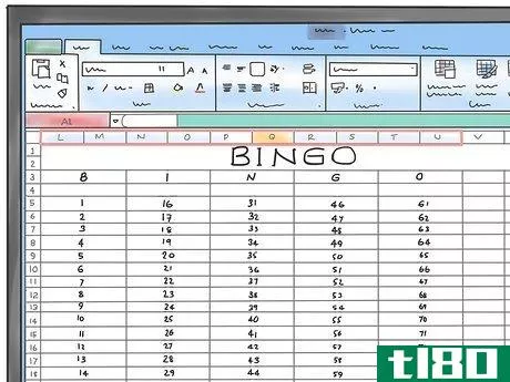 Image titled Make a Bingo Game in Microsoft Office Excel 2007 Step 5