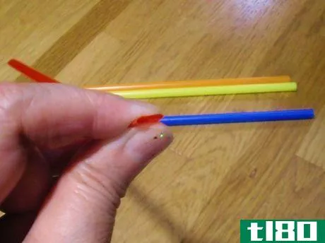 如何用塑料吸管做一个叶片护套(make a blade sheath from plastic straws)