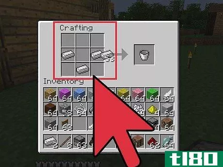Image titled Make a Bucket in Minecraft Step 4