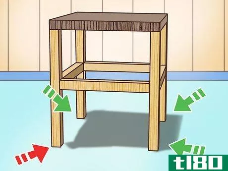 Image titled Level Table Legs Step 1