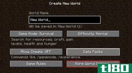 Image titled More World Options Minecraft.png