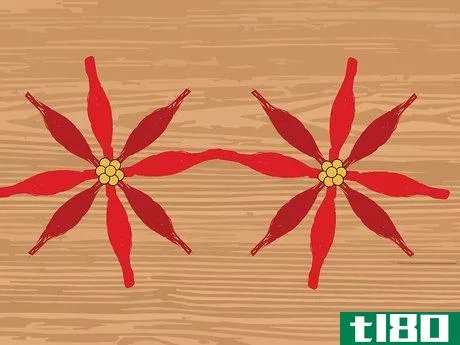 Image titled Make a Poinsettia Garland Step 8