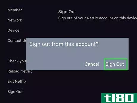 Image titled Log Out of Netflix on TV Step 5