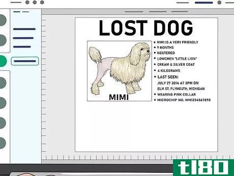 Image titled Make Lost Pet Signs Step 8