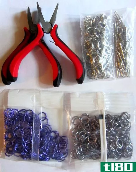 Image titled Two pliers, clasps, and two bags of rings