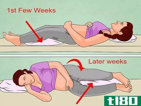 Image titled Lie Down in Bed During Pregnancy Step 8