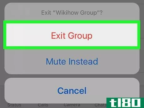 Image titled Leave a Group Chat on WhatsApp Step 6