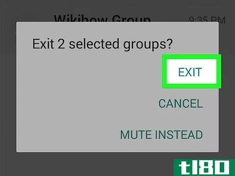 Image titled Leave a Group Chat on WhatsApp Step 12