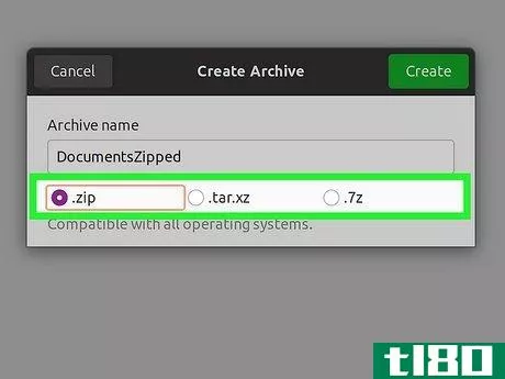 Image titled Make a Zip File in Linux Step 11