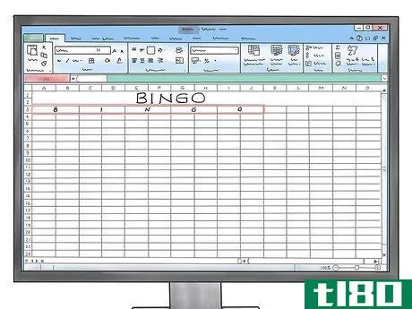 Image titled Make a Bingo Game in Microsoft Office Excel 2007 Step 3