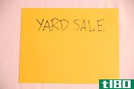 Image titled YardSaleSigns Step 2