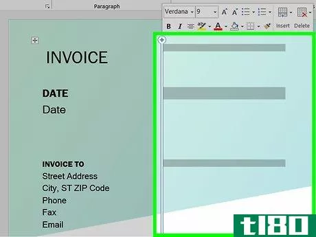 Image titled Make Invoices in Word Step 10