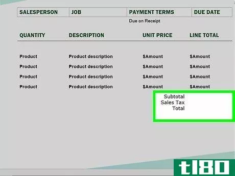 Image titled Make Invoices in Word Step 15