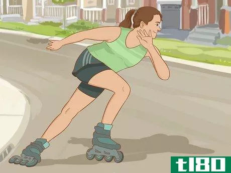 Image titled Lose Weight Rollerblading Step 2