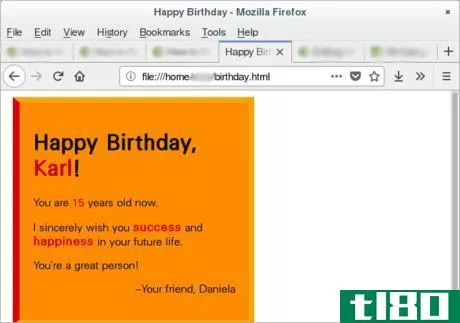 Image titled Html css birthday card final result.png