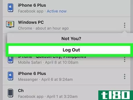 Image titled Log Out of Messenger on iPhone or iPad Step 8