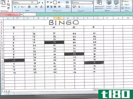 Image titled Make a Bingo Game in Microsoft Office Excel 2007 Step 9