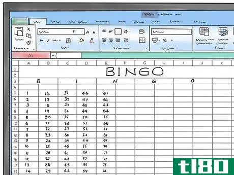 Image titled Make a Bingo Game in Microsoft Office Excel 2007 Step 4