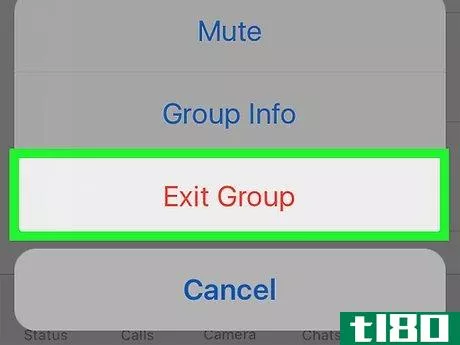 Image titled Leave a Group Chat on WhatsApp Step 5