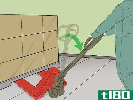 Image titled Operate a Manual Pallet Jack Step 4